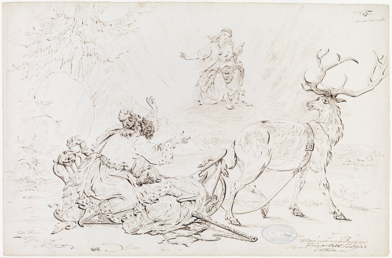Väinämöinen y la Doncella de Pohjola de Robert Wilhelm Ekman