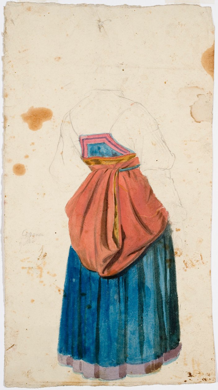 Mujer con traje nacional de Robert Wilhelm Ekman