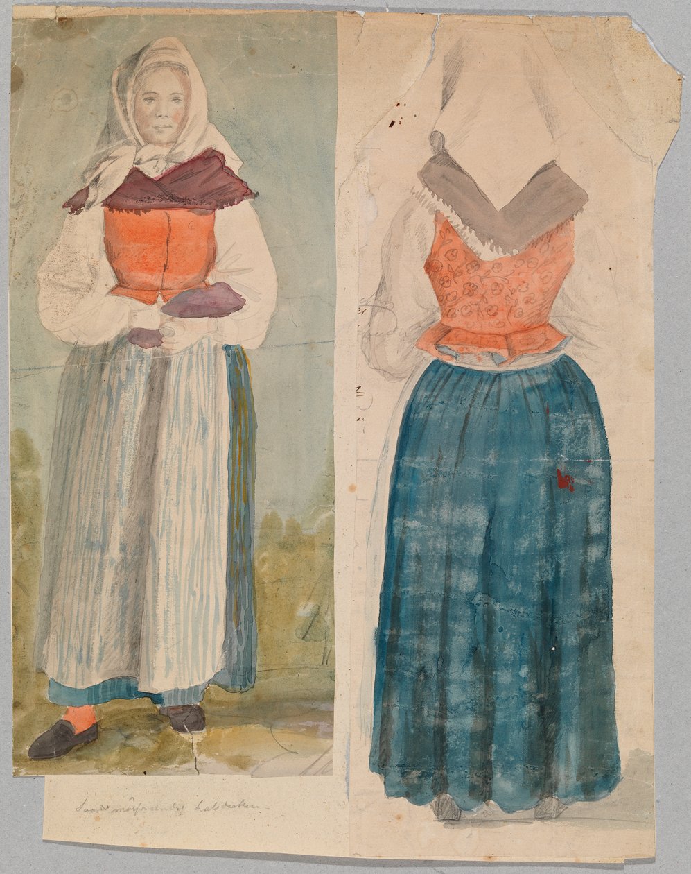 Mujer con traje nacional de Robert Wilhelm Ekman