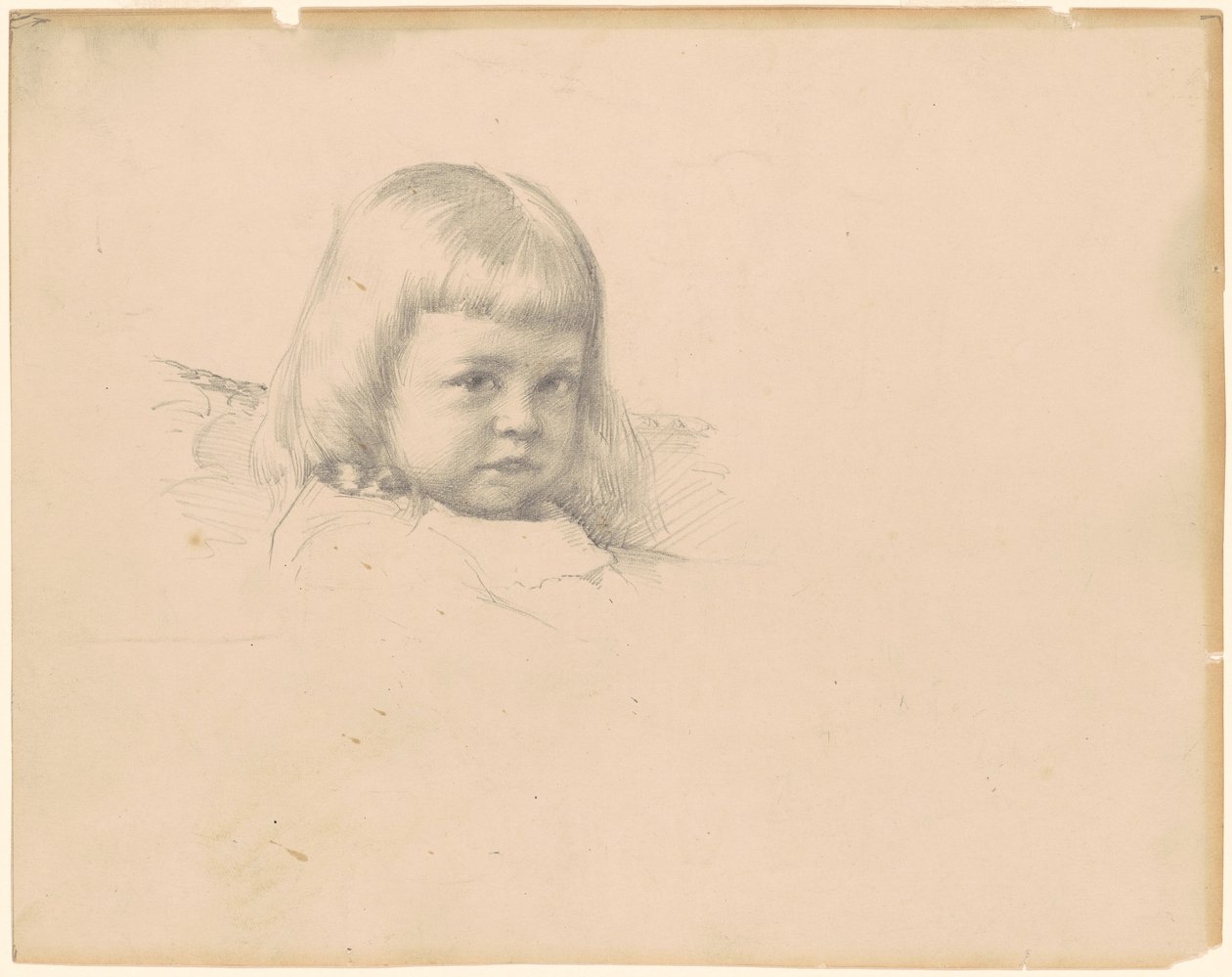 Estudio para "Retrato de Esther Haydin" de Robert William Vonnoh
