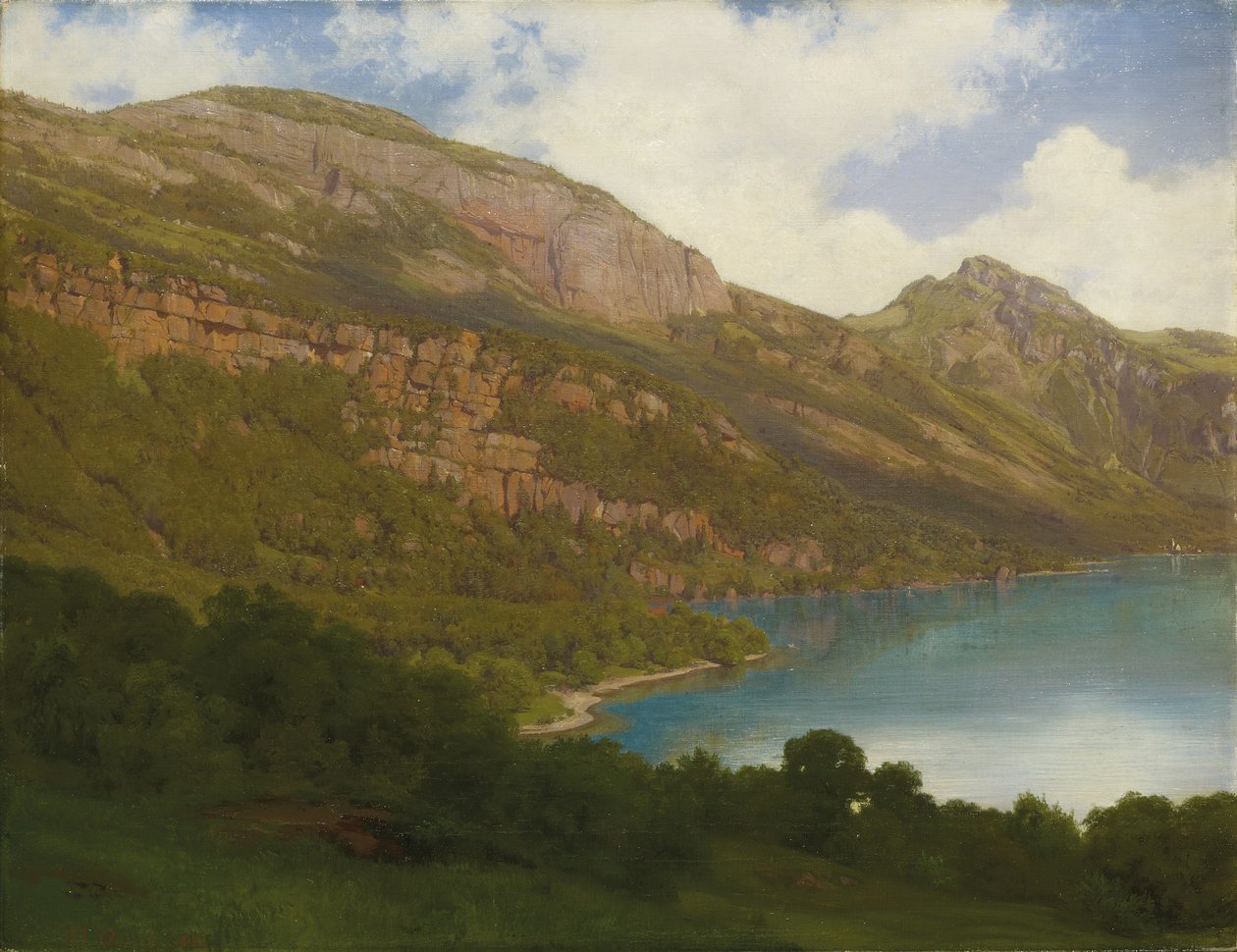 Vista desde el Rigi con vista al lago de Lucerna, 1857 de Robert Zund