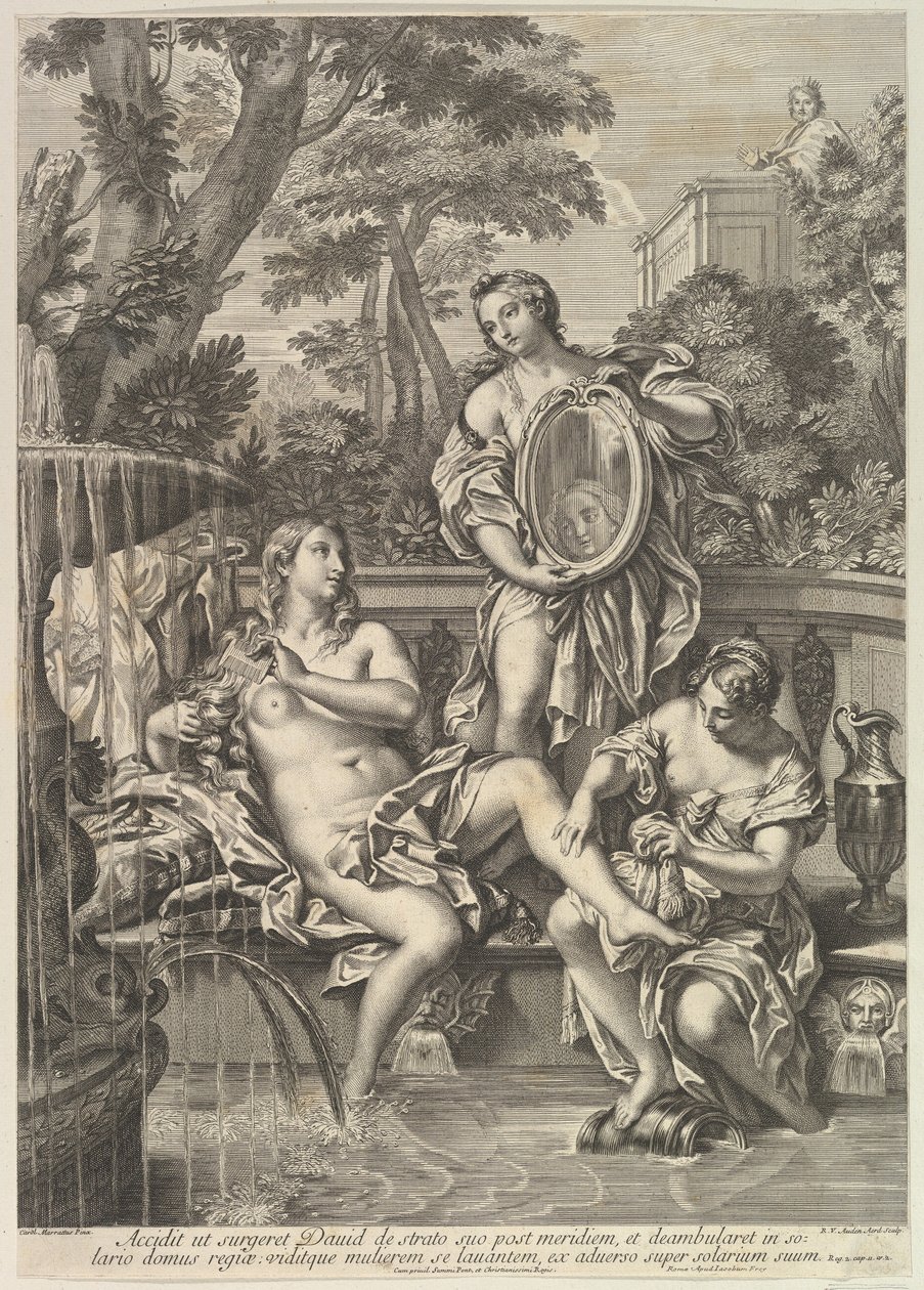 David y Betsabé, 1680-1743 de Robert van Audenaerde