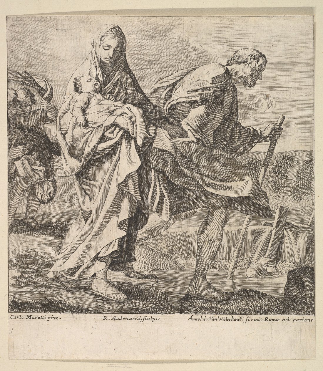 Huida a Egipto de Robert van Audenaerde