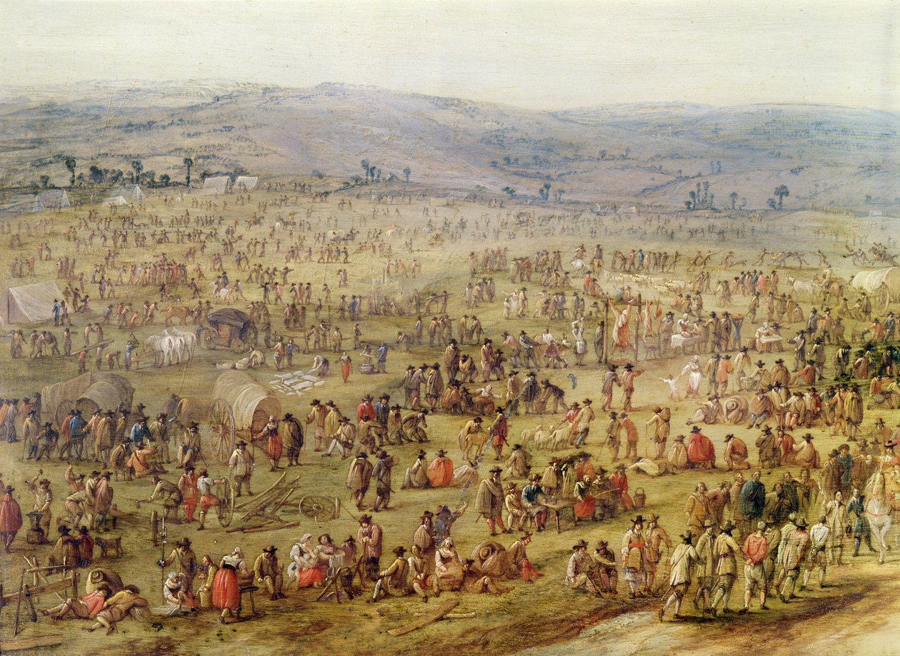 Campamento militar (detalle) de Robert van den Hoecke