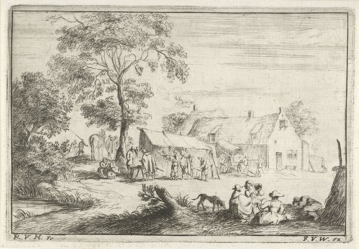 carpa para una finca Diferentes campamentos (título de la serie) de Robert van den Hoecke