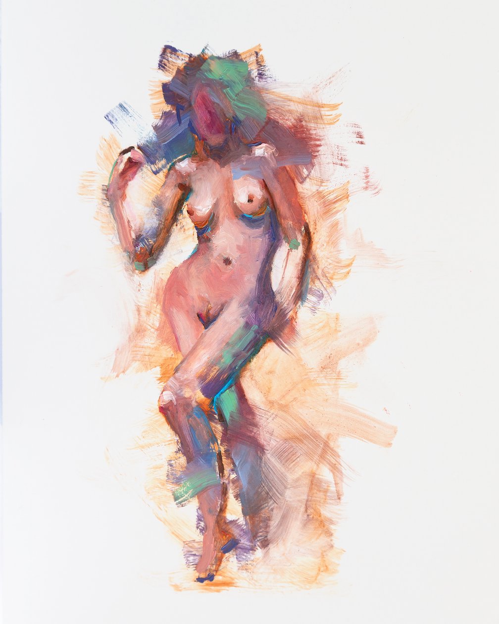 Anónimo, 2023 (óleo sobre tabla) de Roberta Murray