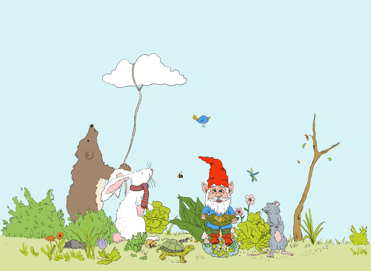 Decorar el jardín, 2021 (digital) de Roberta Murray
