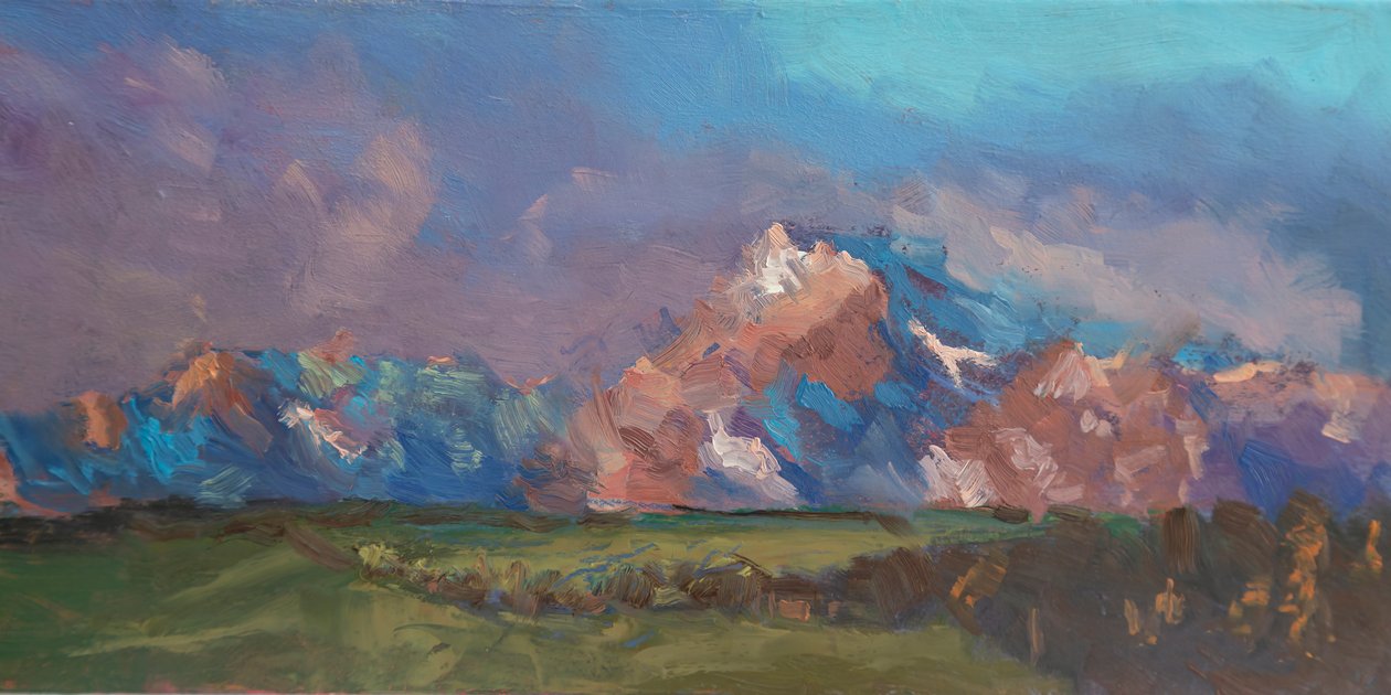 Stood There Amazed, 2023 (óleo sobre panel) de Roberta Murray
