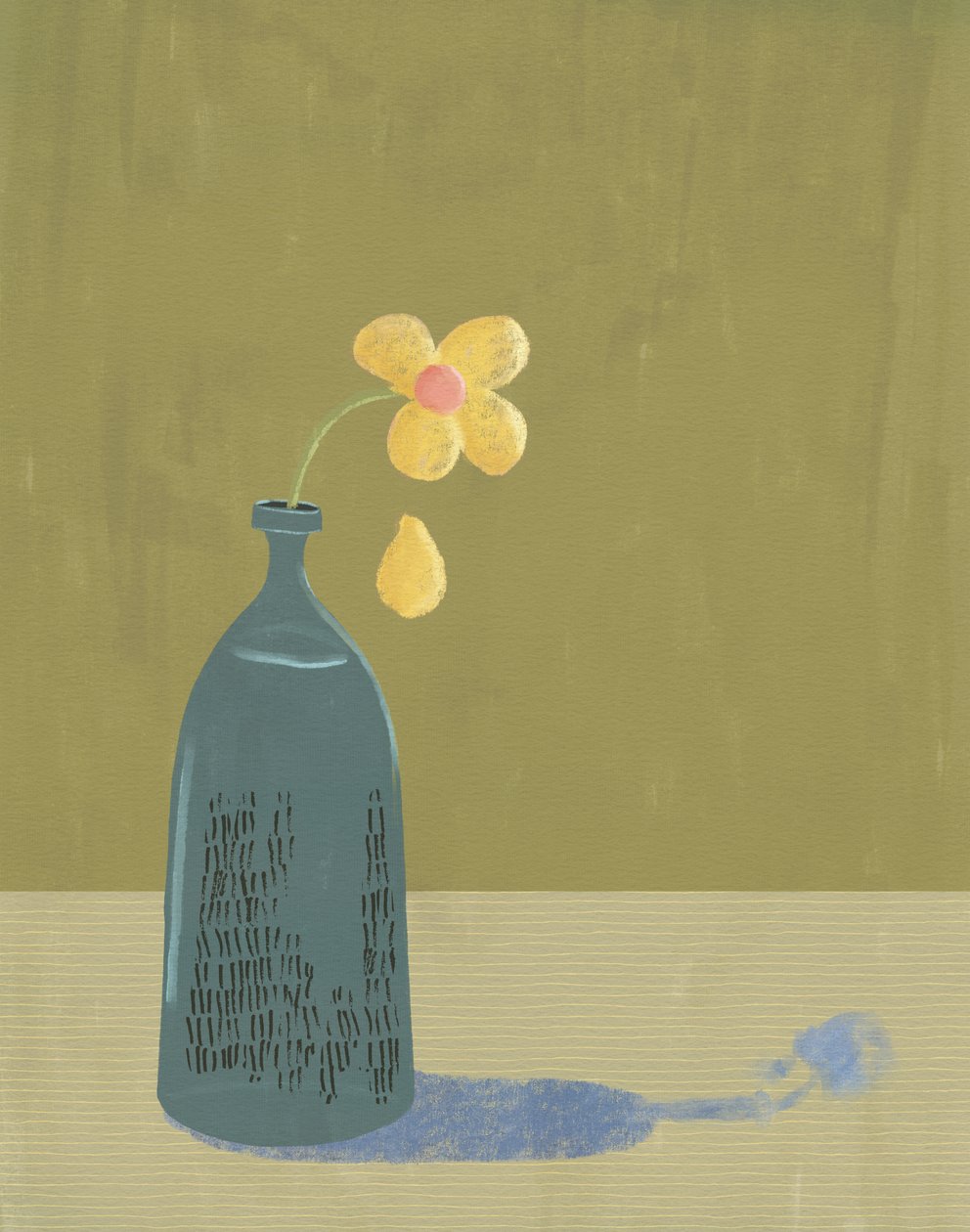 Margaritas marchitas, 2021 (digital) de Roberta Murray