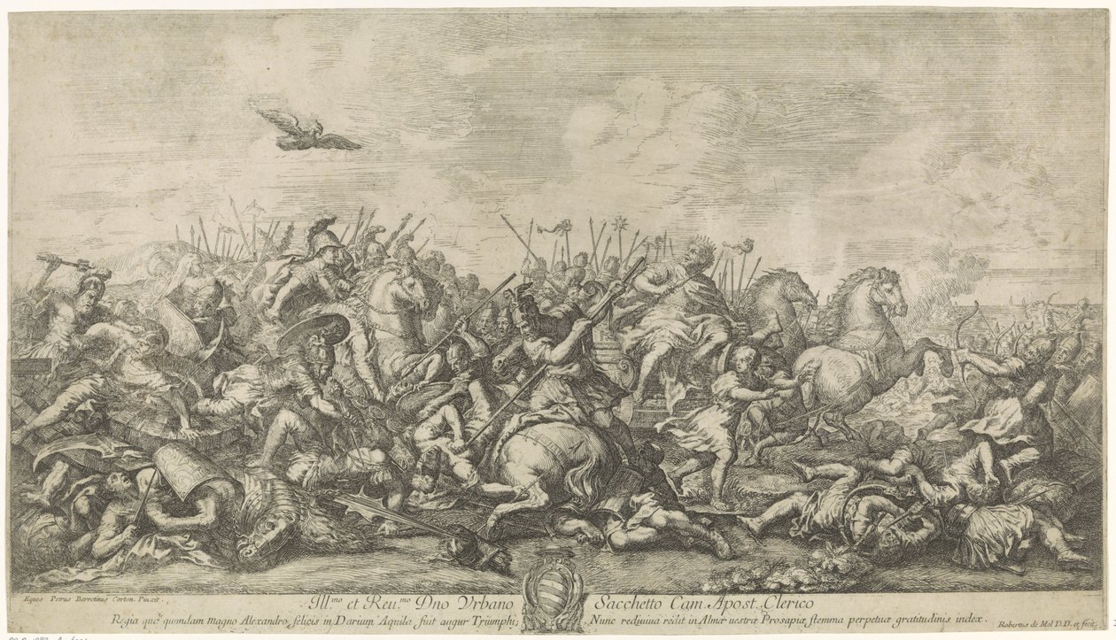Batalla entre Alejandro Magno y Darío III de Robertus de Mol