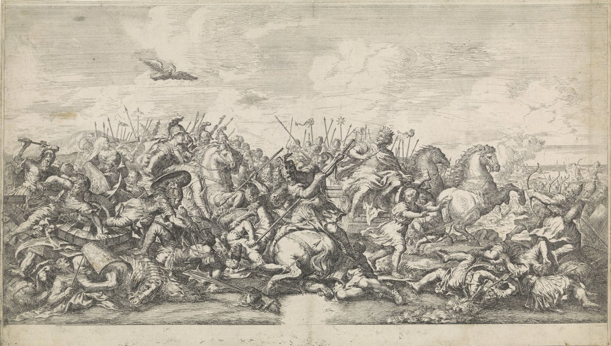 Batalla entre Alejandro Magno y Darío III de Robertus de Mol