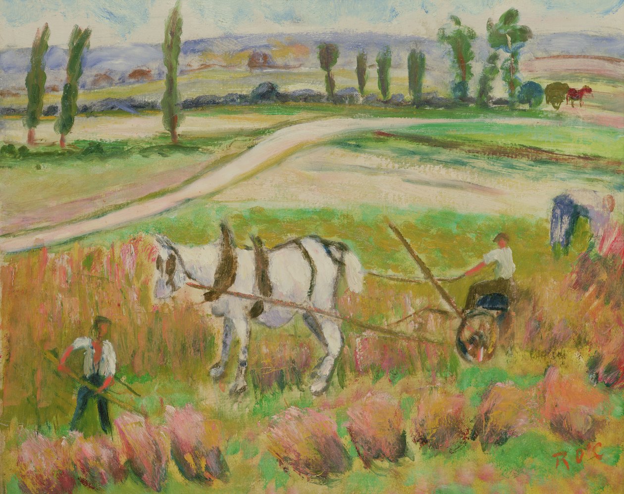 Cosecha con un caballo blanco de Roderic OConor