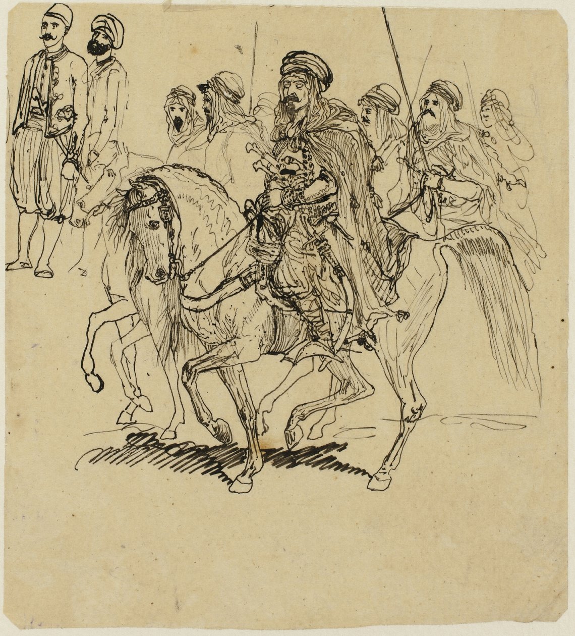 Jinetes árabes de Rodolphe Bresdin