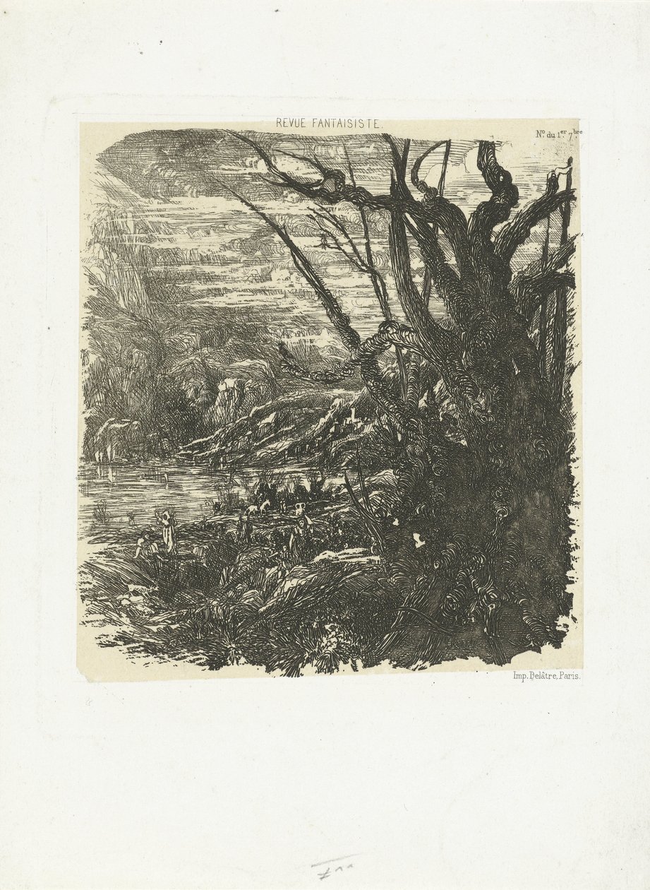 Paisaje de montaña con lago
El lago en las montañas de Rodolphe Bresdin