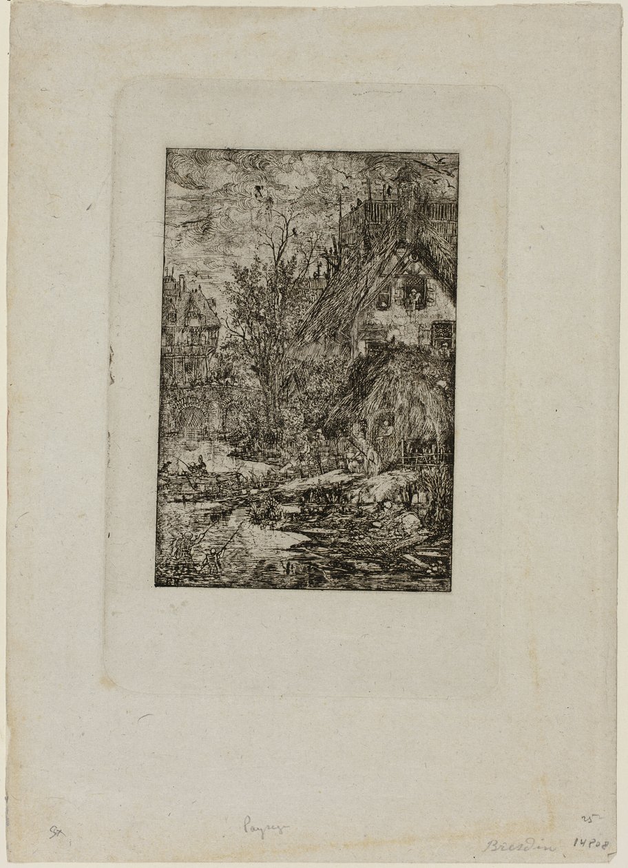 Entrando en un Pueblo, de Revue Fantaisiste de Rodolphe Bresdin