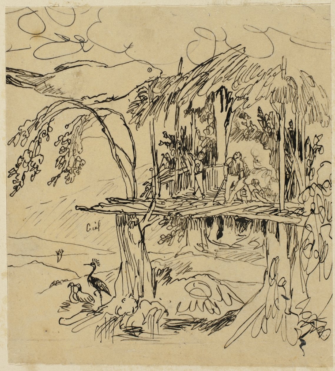 Pueblo etrusco de Rodolphe Bresdin