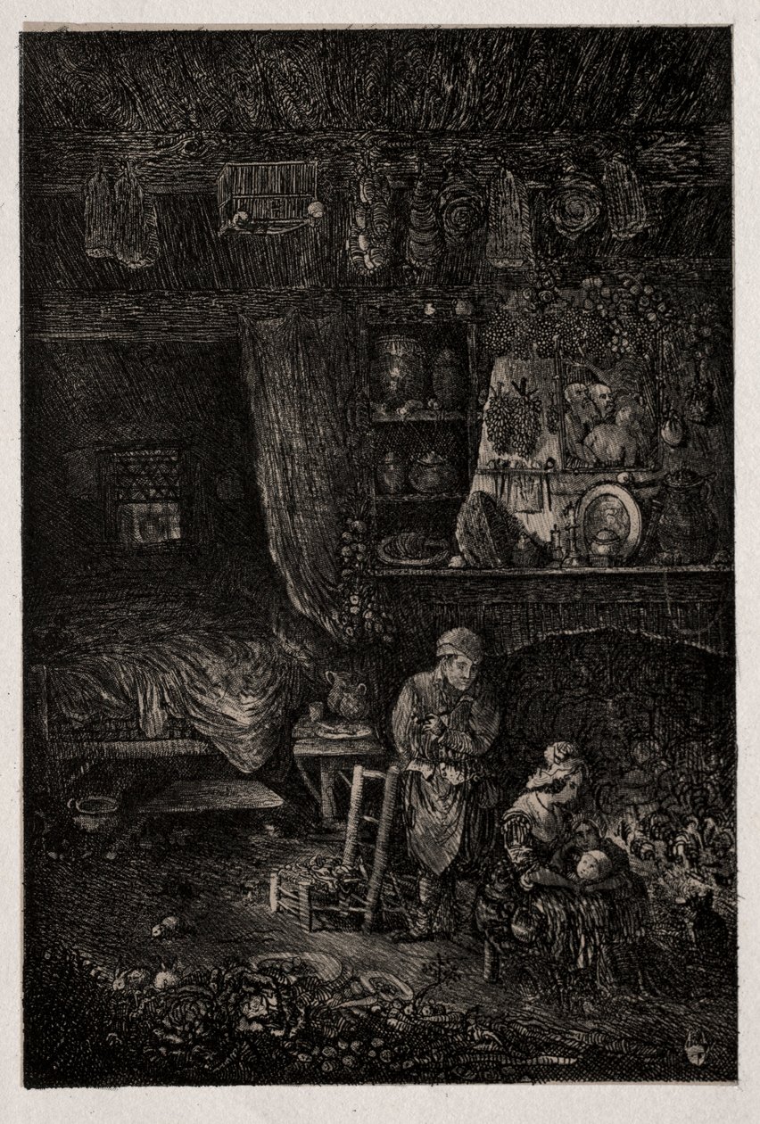 Interior flamenco, 1856 de Rodolphe Bresdin