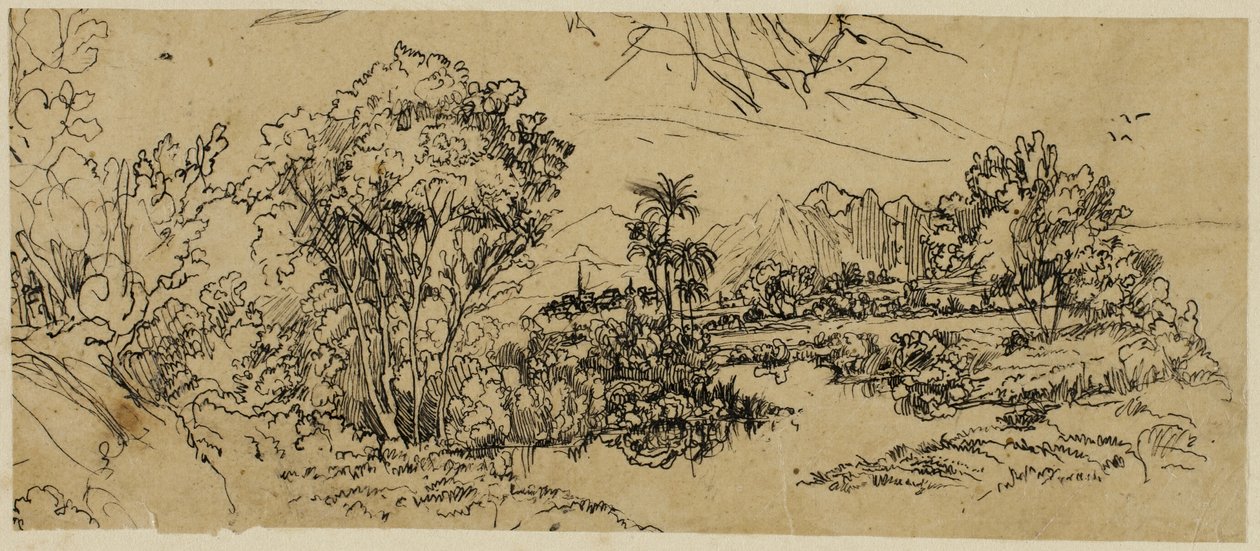 Paisaje de la costa oeste de Rodolphe Bresdin