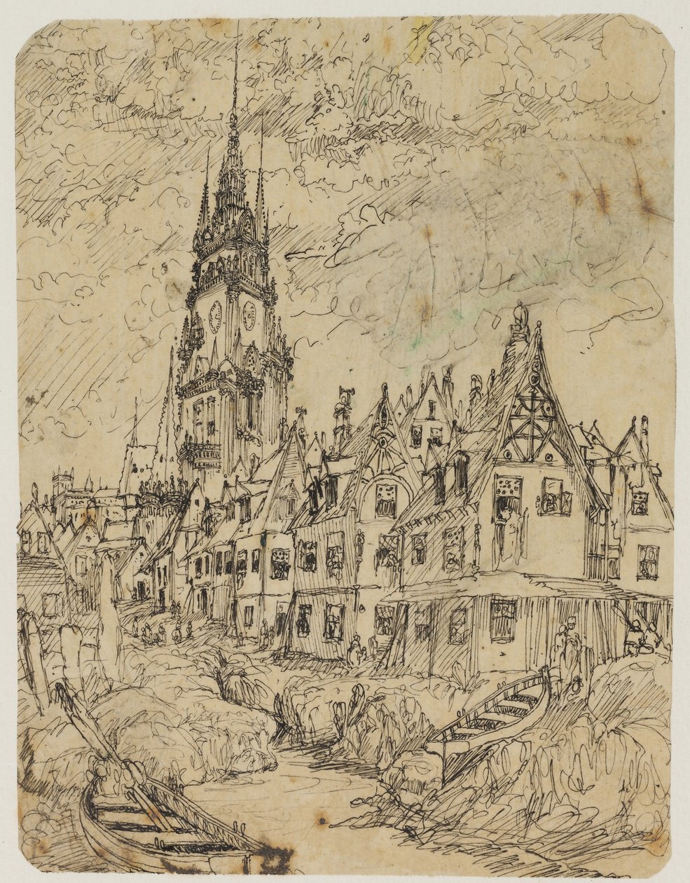 Pueblo marítimo de Rodolphe Bresdin