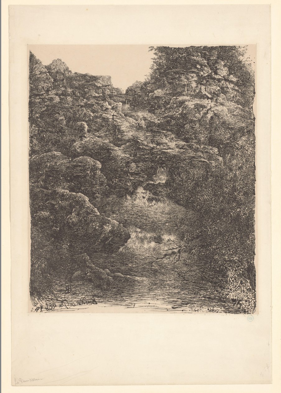 Paisaje rocoso con arroyo y cascada
El regalo de Rodolphe Bresdin