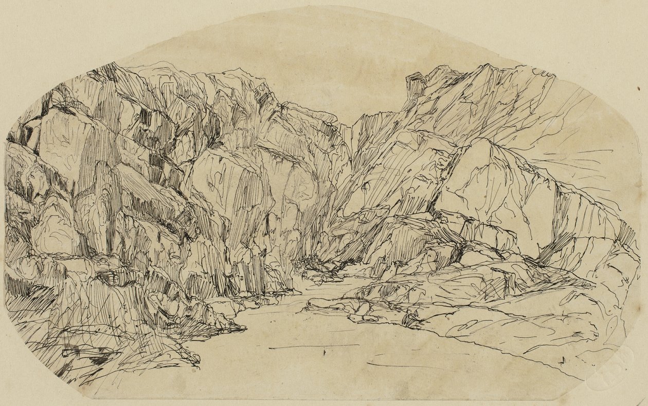 Vapor en un desfiladero de Rodolphe Bresdin