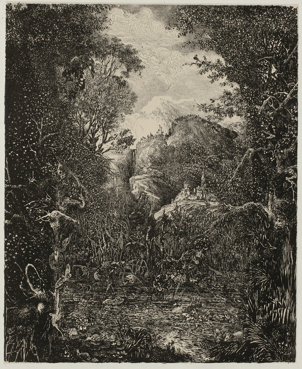 Las ciudades más allá del pantano de Rodolphe Bresdin