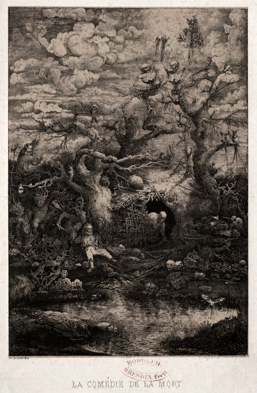 La comedia de la muerte, 1854 de Rodolphe Bresdin