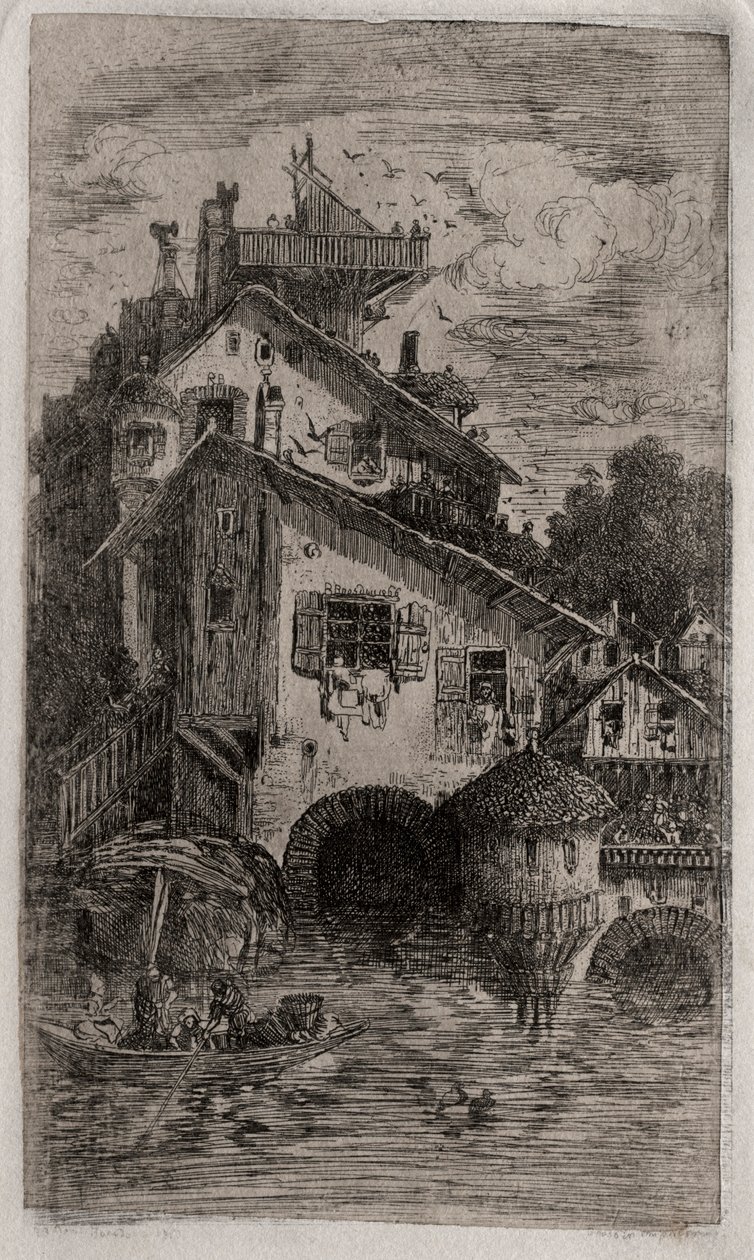 El molino, 1866 de Rodolphe Bresdin