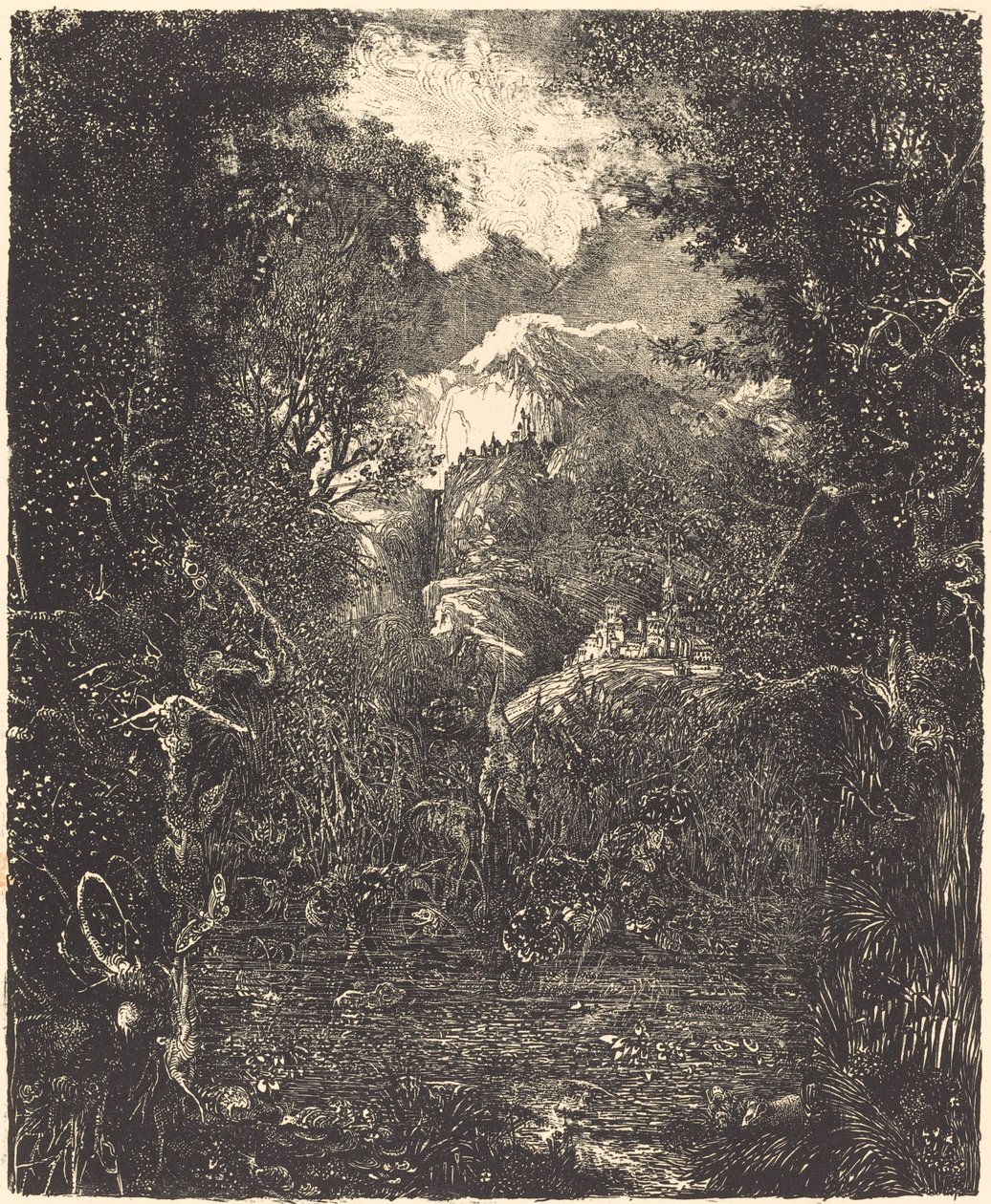 Las ciudades detrás del pantano de Rodolphe Bresdin