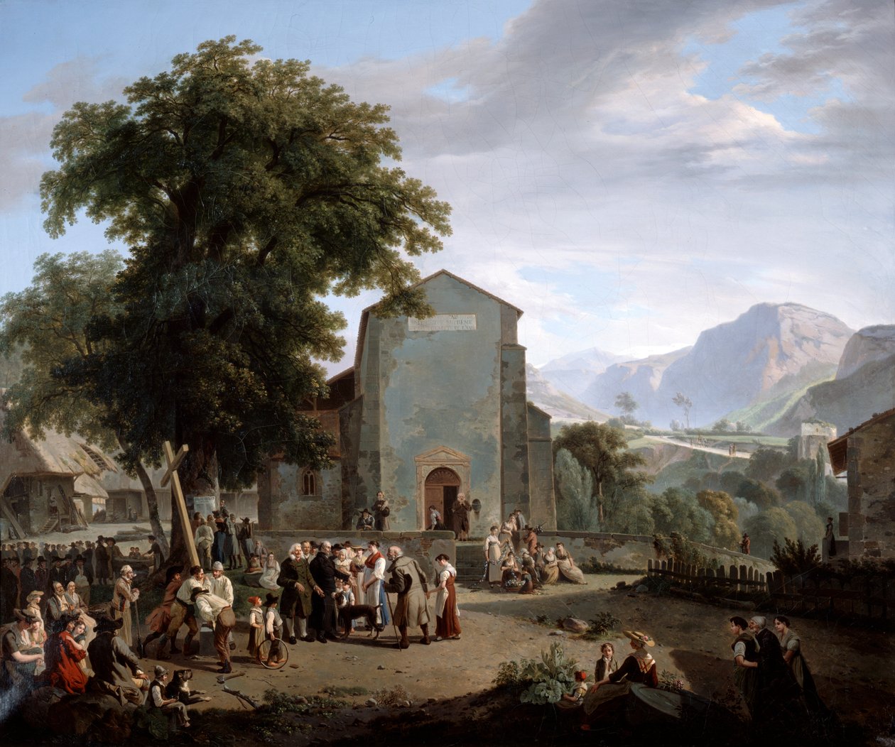 El restablecimiento del culto después de la Revolución de Rodolphe Topffer