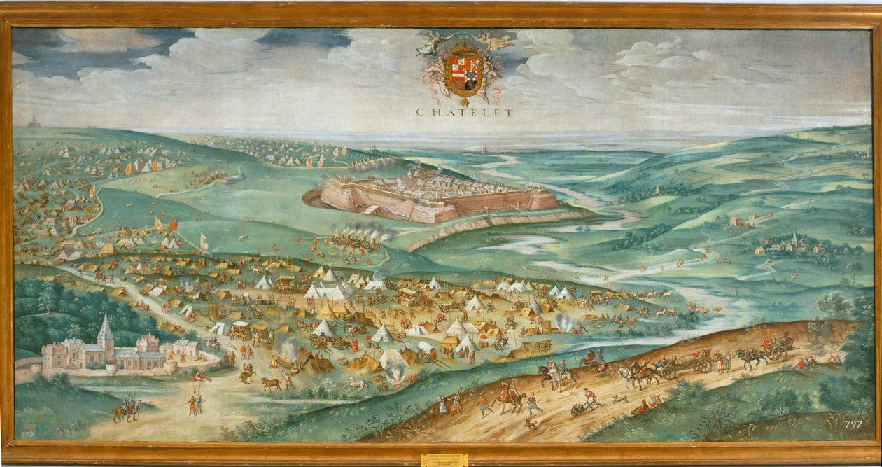 La rendición de la fortaleza de Chatelet. 10014228 ... de Rodrigo de Holanda