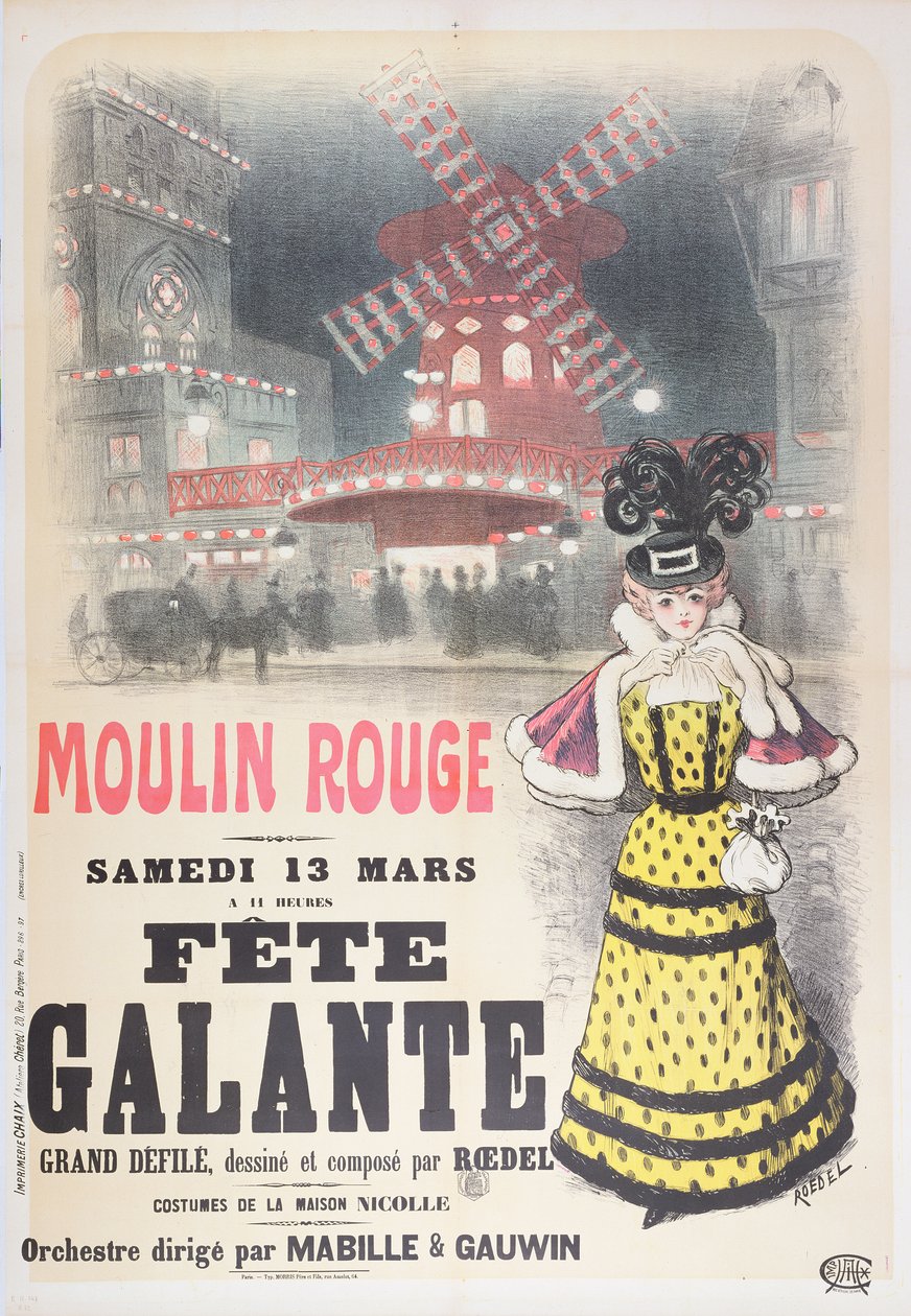 Póster anunciando una 