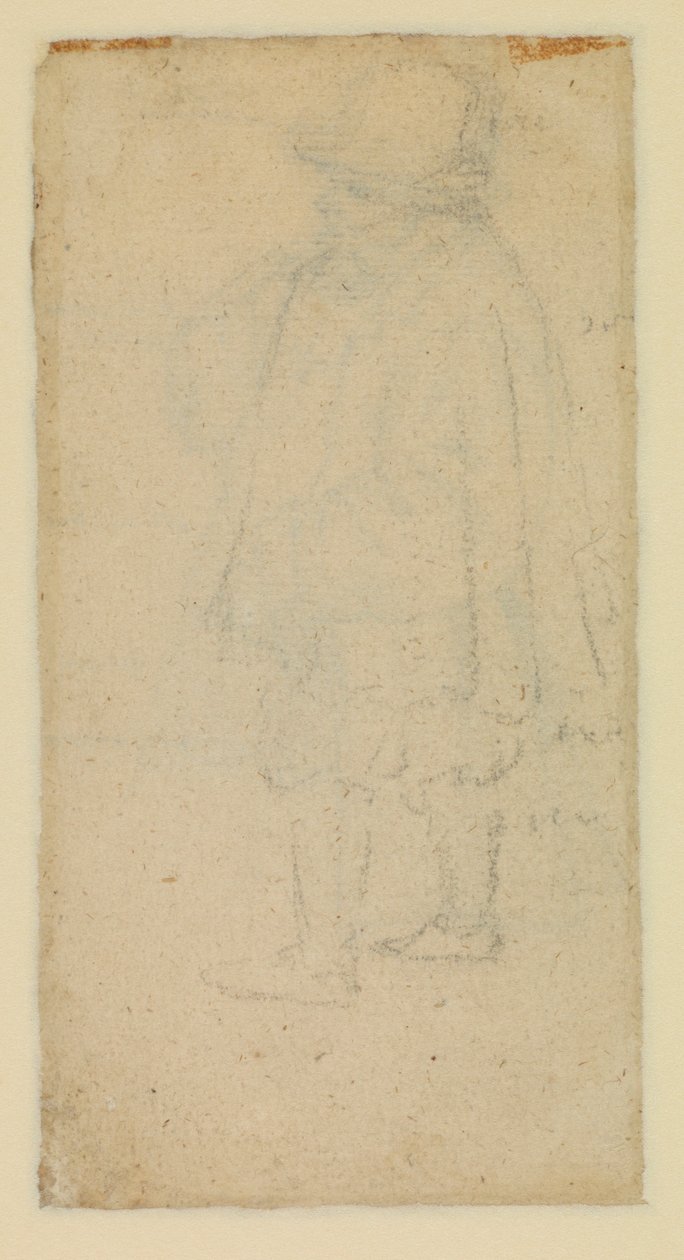 Hombre visto de espaldas (verso) de Roelandt Jacobsz and Bruegel Pieter the Elder Savery