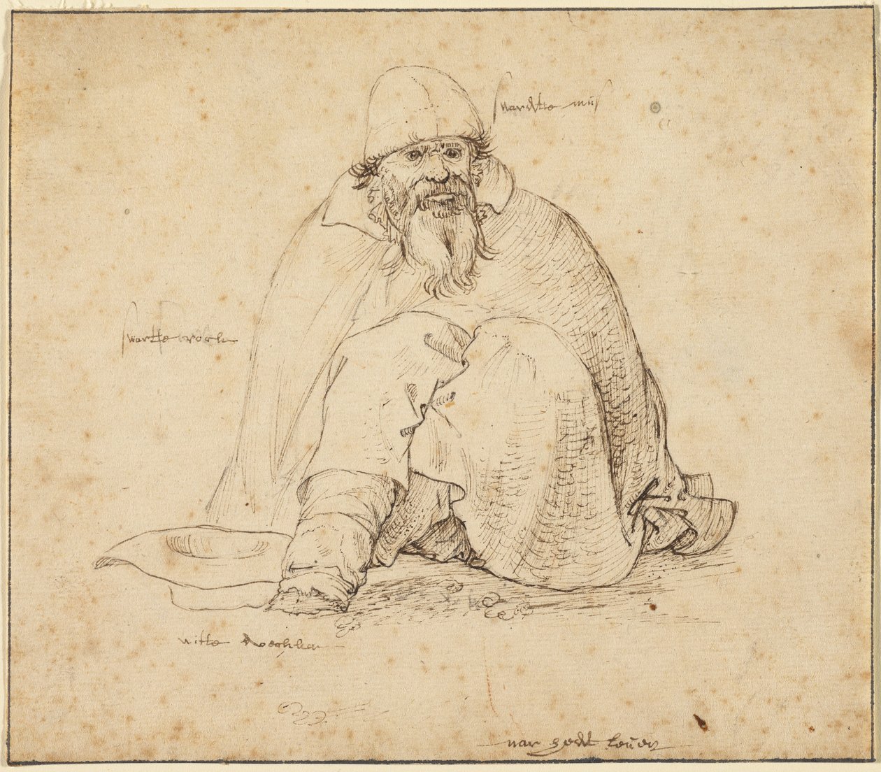 Hombre sentado de Roelandt Savery