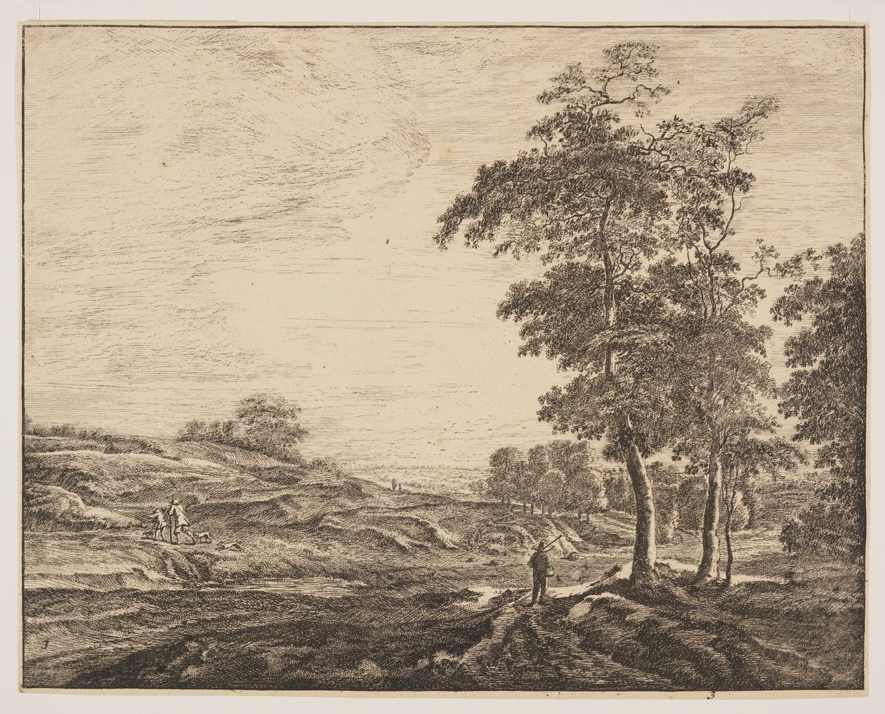 No. 3, de Seis vistas en el bosque de La Haya de Roelant Roghman