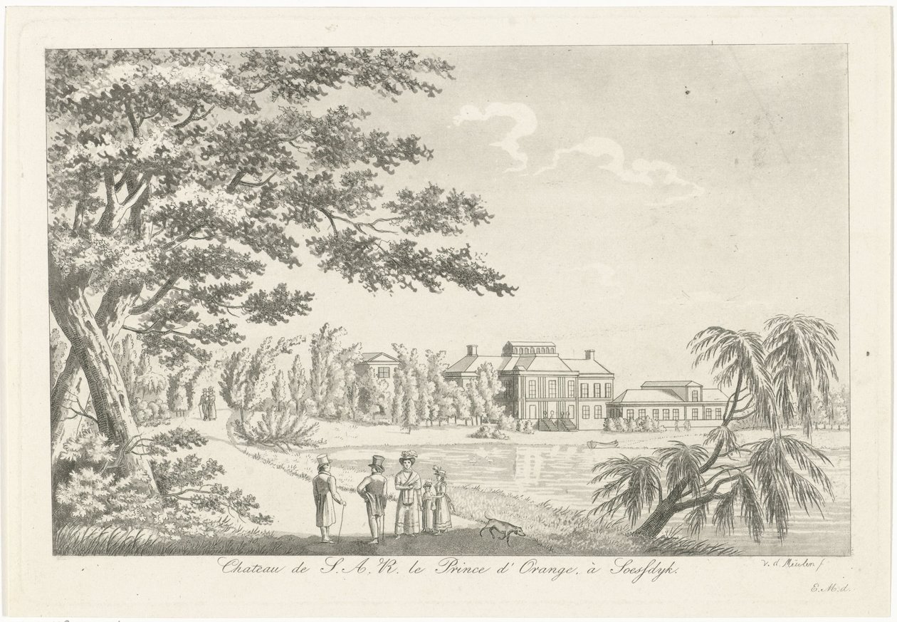 Vista del Palacio de Soestdijk de Roelof van der Meulen