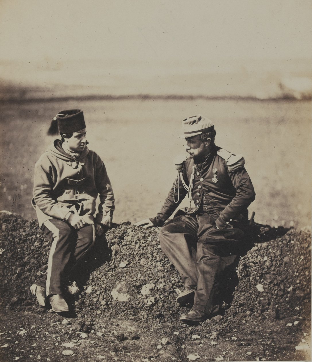 General Cisse y oficial de estado mayor de Roger Fenton