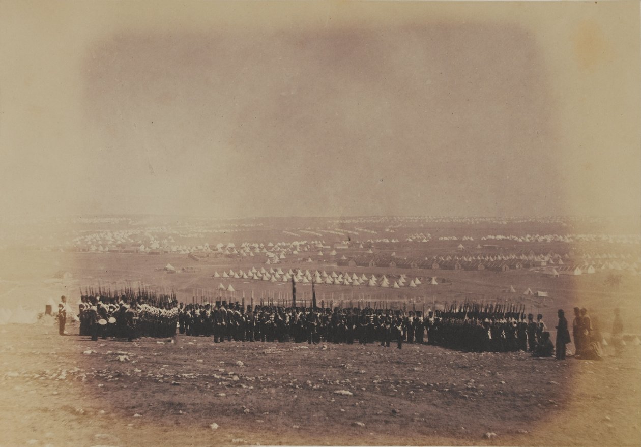 Teniente Coronel Thomas Shadforth y el 57º Regimiento de Infantería (West Middlesex), de un álbum de 52 fotografías asociadas con la Guerra de Crimea de Roger Fenton