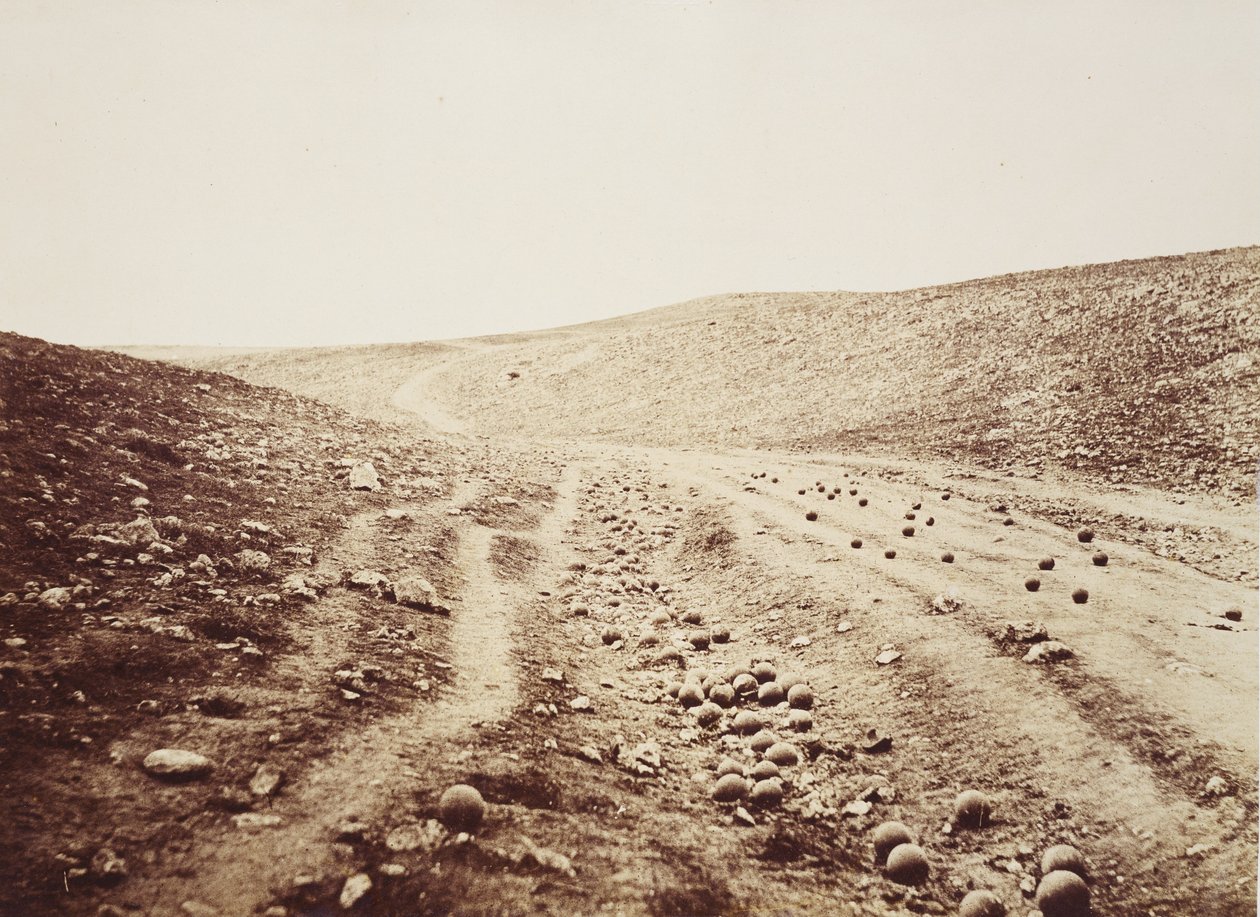 El valle de la sombra de la muerte de Roger Fenton
