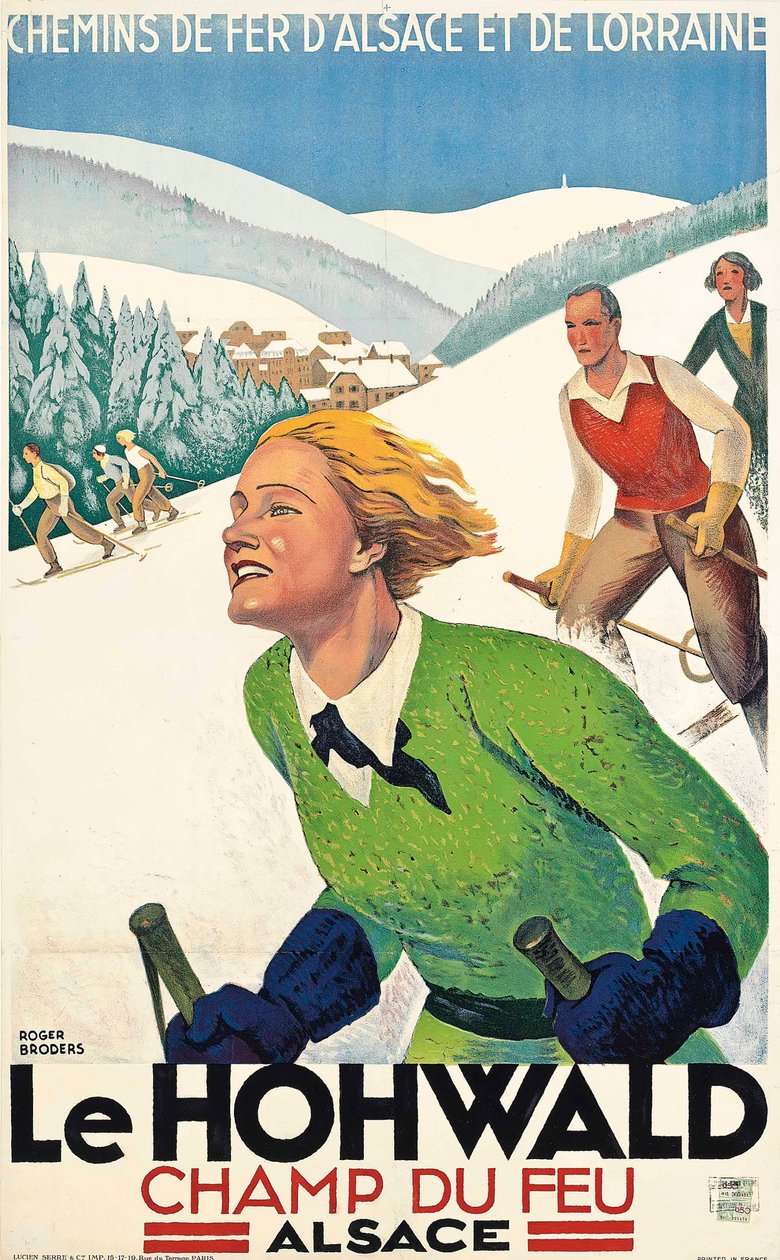 Le Hohwald, c.1930 (litografía en color) de Roger Broders