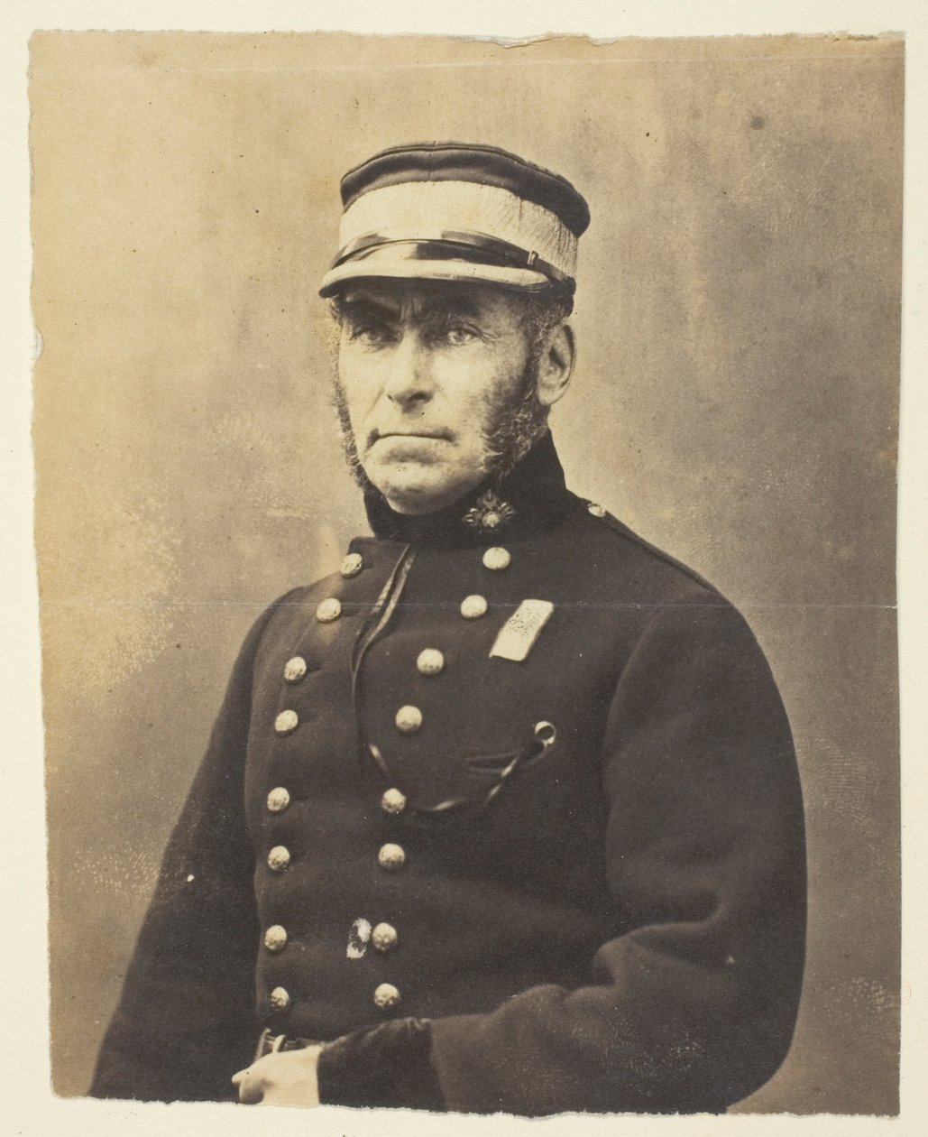El almirante Lord Lyons, fotografiado en Crimea de Roger Fenton