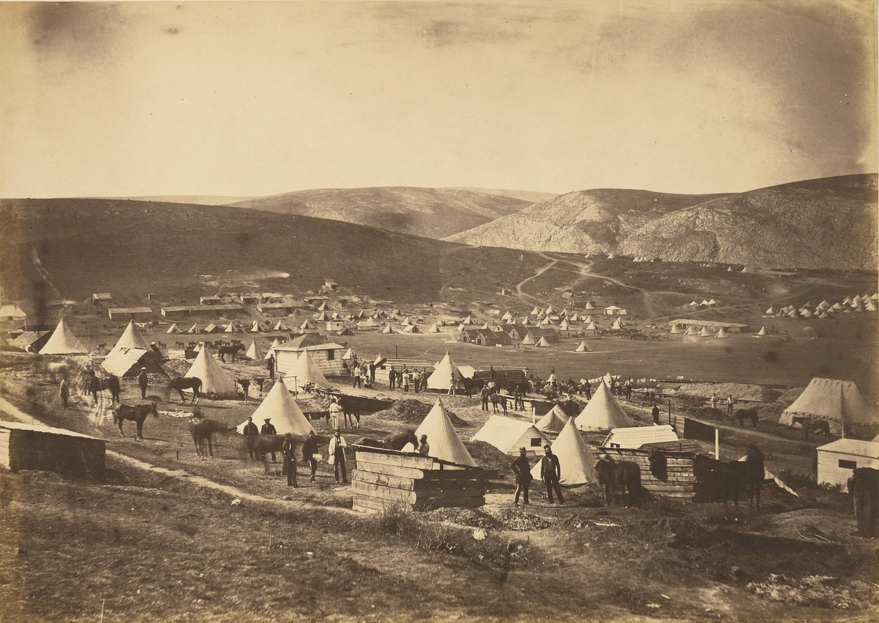 Campamento del 5.º Regimiento de Guardias de Dragones de Roger Fenton
