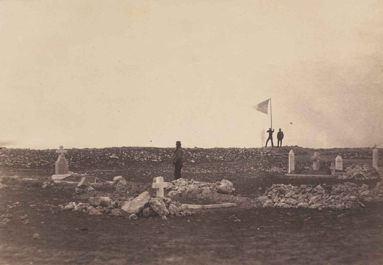 Cementerio, Colina de Cathcart, 1855, impreso en 1856 de Roger Fenton