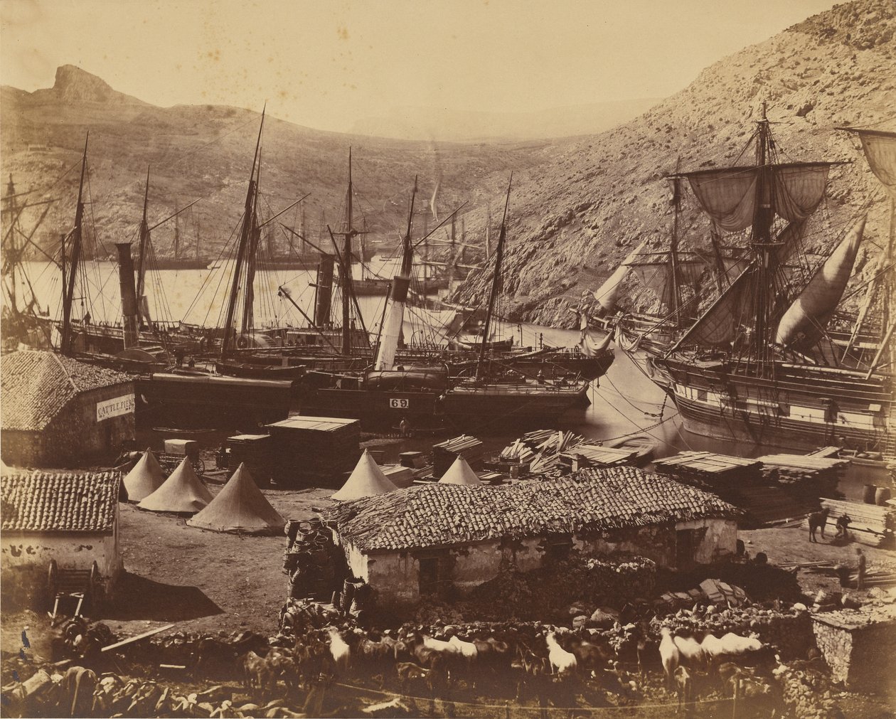 Bahía de los Cosacos, Balaclava de Roger Fenton