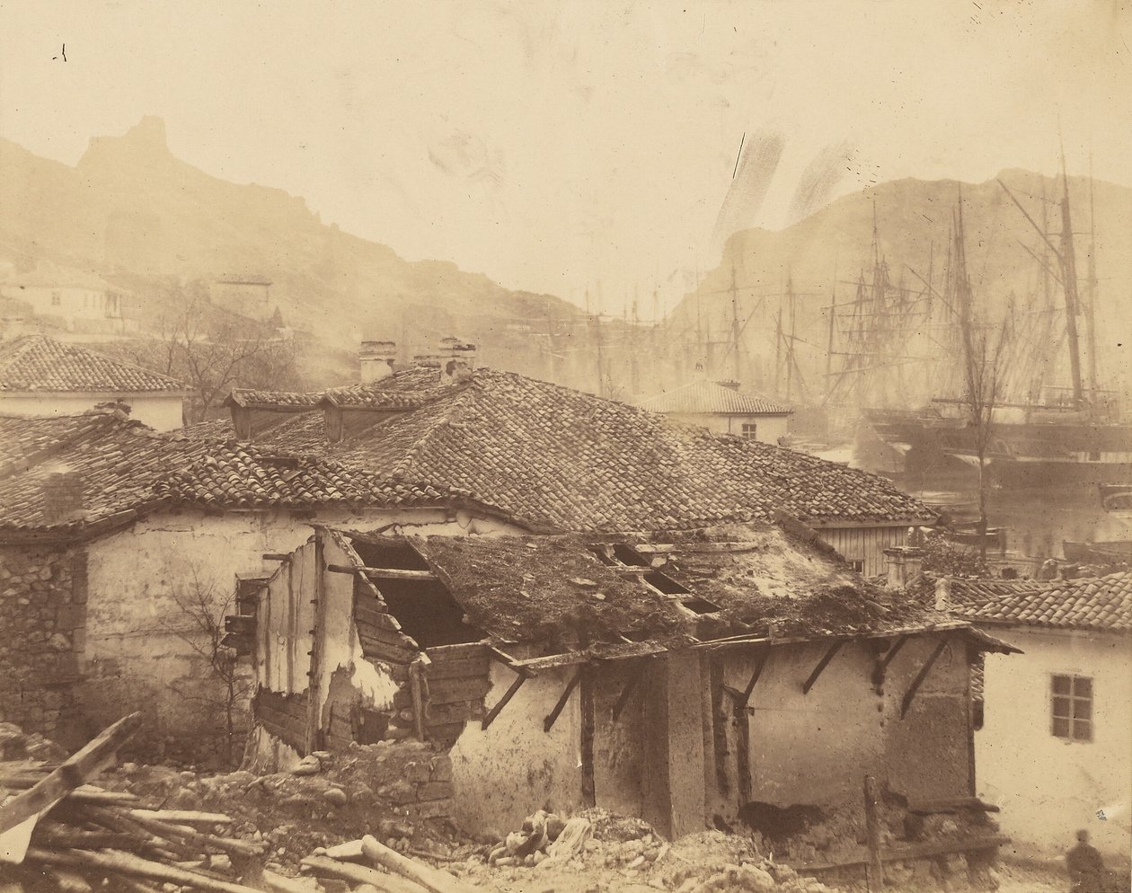 Cabañas en Balaklava de Roger Fenton