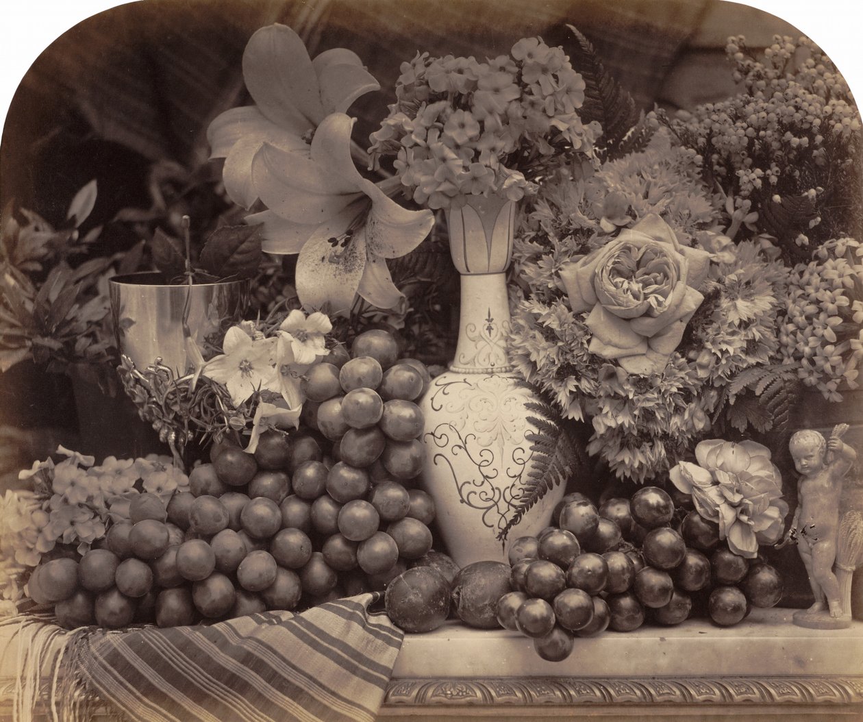 Frutas y flores,1860 (foto) de Roger Fenton