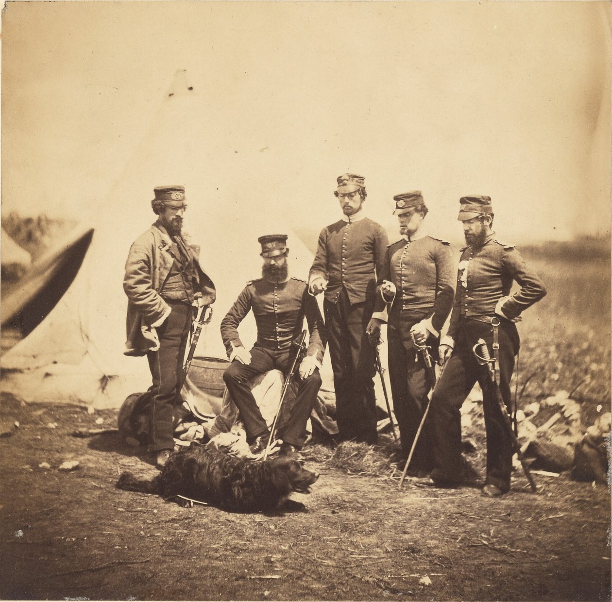 Grupo del 57.º regimiento de Roger Fenton