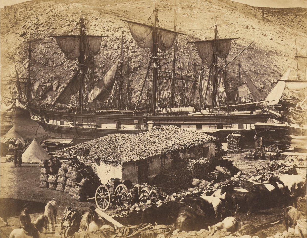 Puerto de Balaklava, el muelle del ganado de Roger Fenton