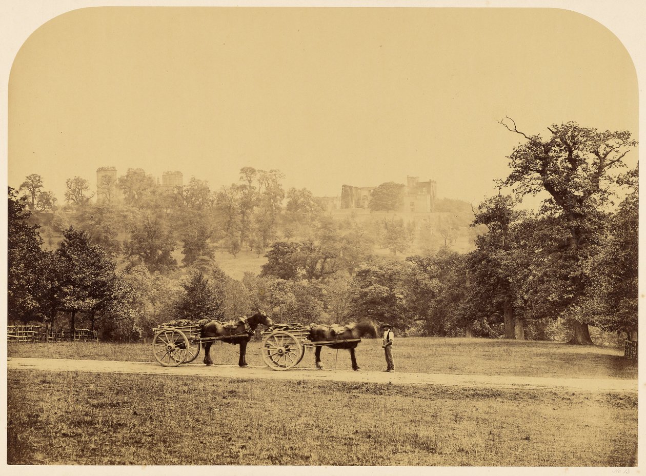 Hardwick Hall, desde el parque de Roger Fenton