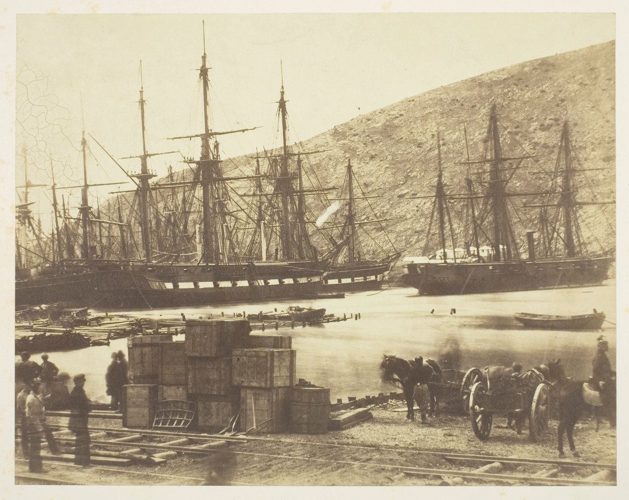 Cabeza del puerto, Balaklava de Roger Fenton